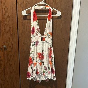 ILLA ILLA Backless Floral Halter Dress